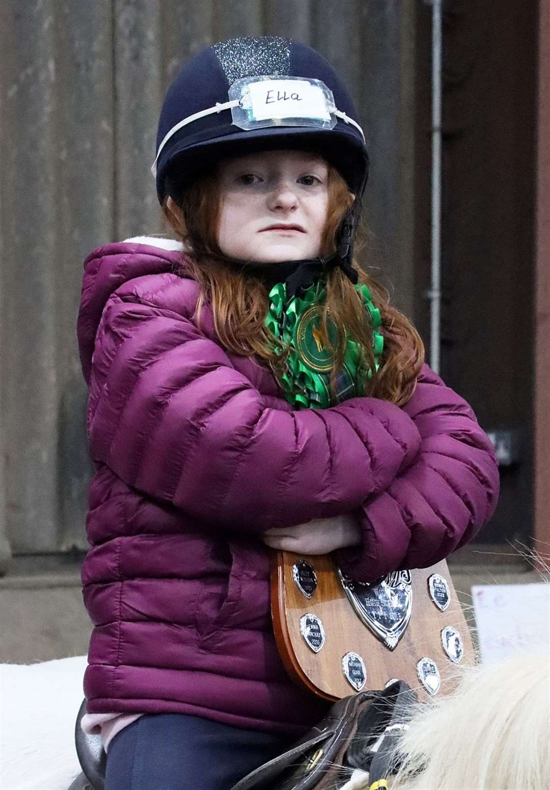 Ella Martin with her trophy. Picture: Neil Buchan