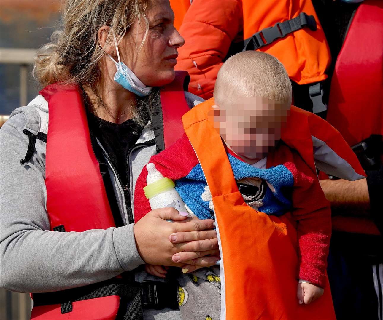 More people, including children, arrived in Dover on Friday after crossing the Channel (Gareth Fuller/PA)