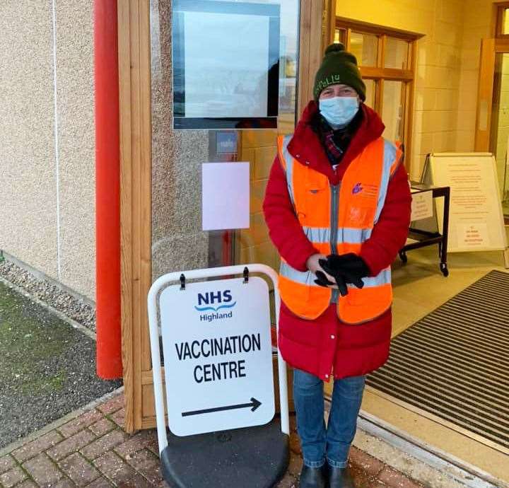 Maree Todd volunteering at a vaccination clinic. 'We can’t afford to be complacent,' she says.