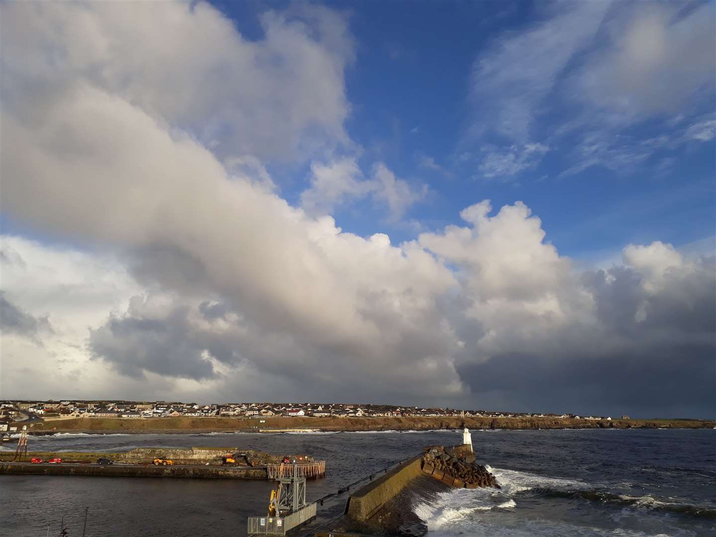 Cumulus congestus clouds, Wick, January 6, 2025. Picture: Keith Banks