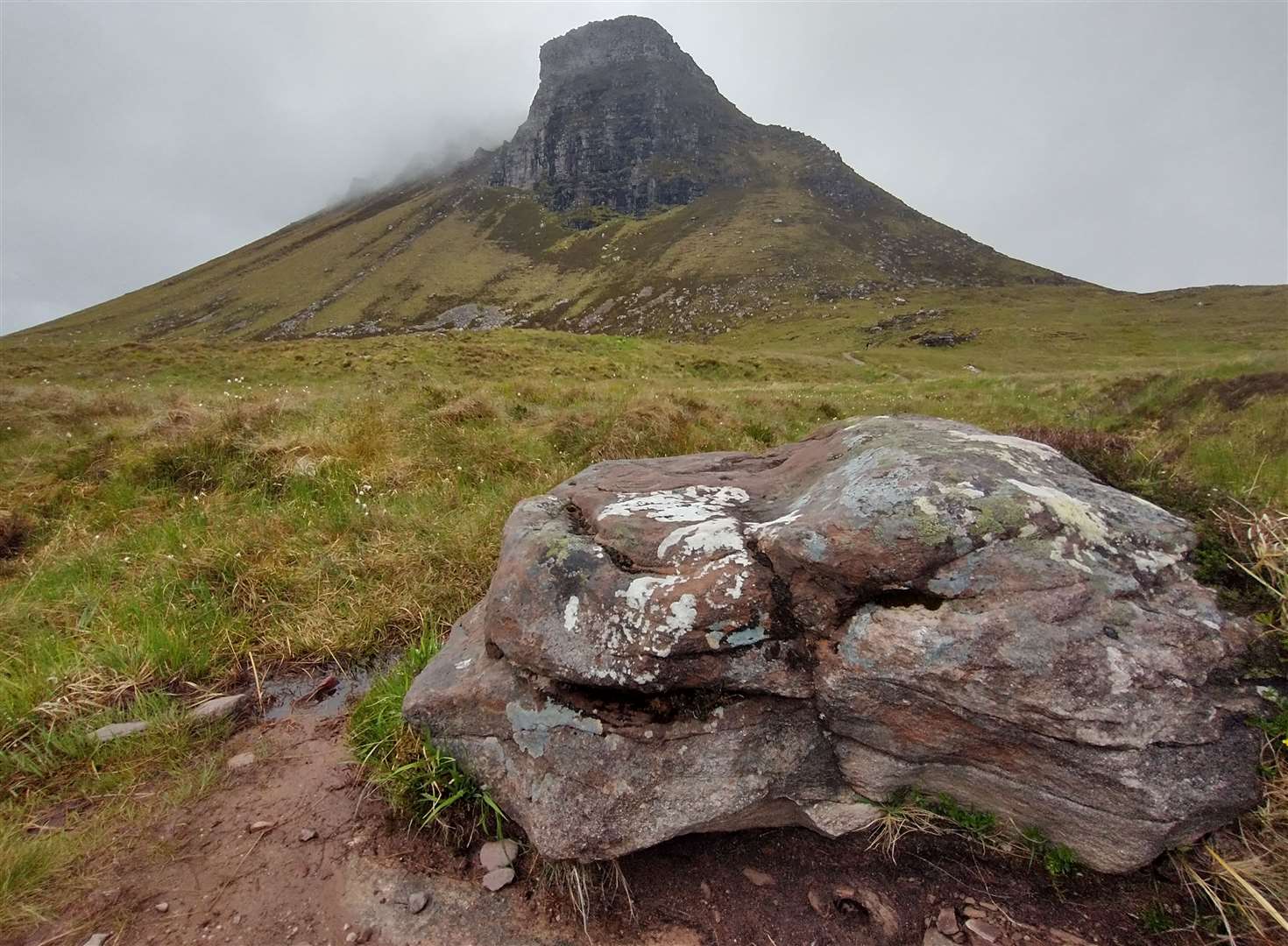 Stac Pollaidh rises dramatically up ahead. Picture: Hector Mackenzie