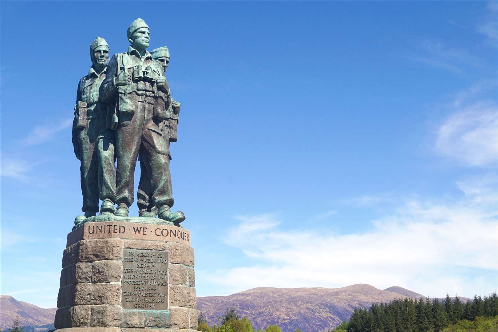 Commando Memorial near Spean Bridge created by Wick-born sculptor Scott Sutherland.