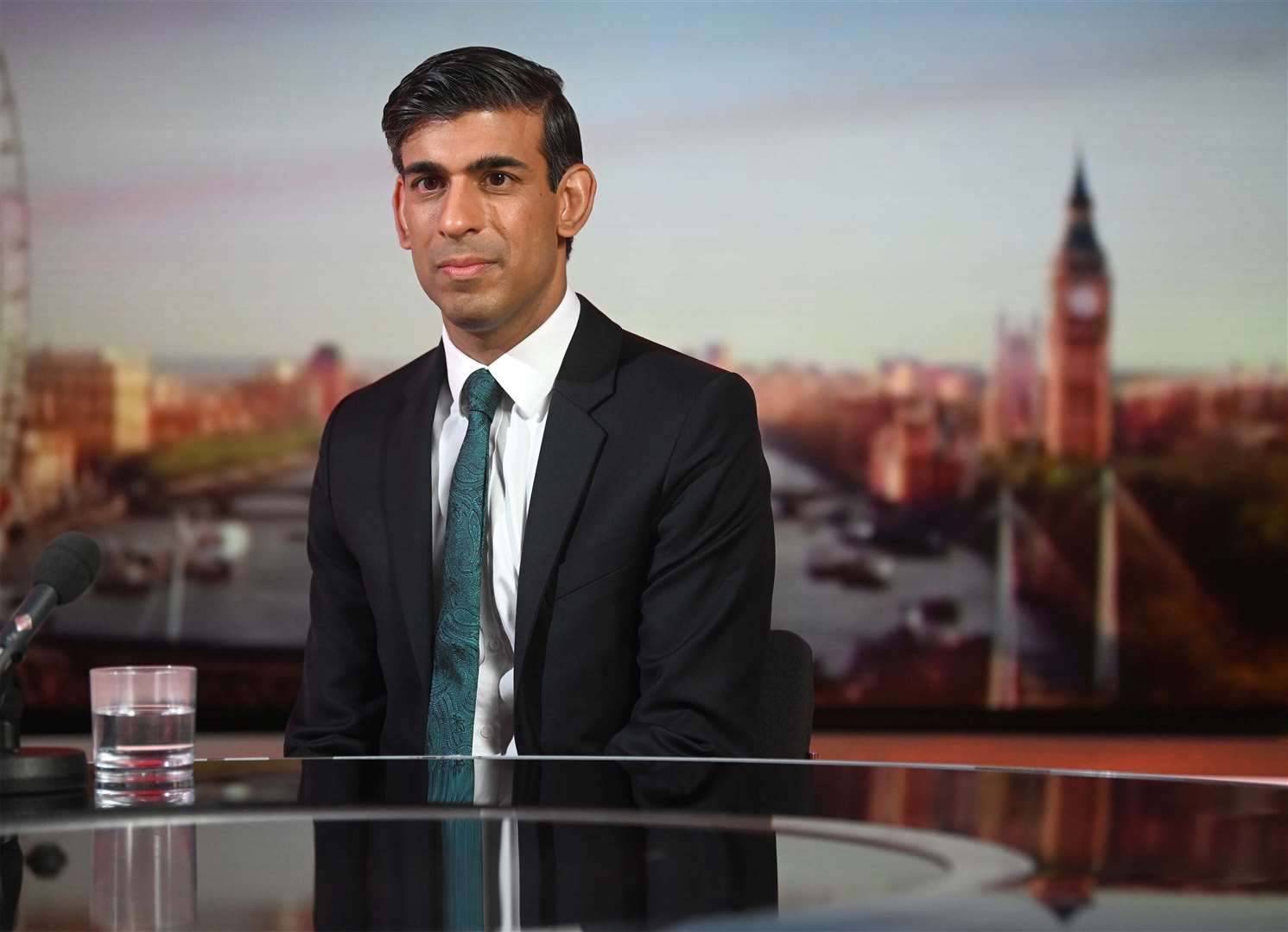 Rishi Sunak on The Andrew Marr Show (Jeff Overs/BBC)