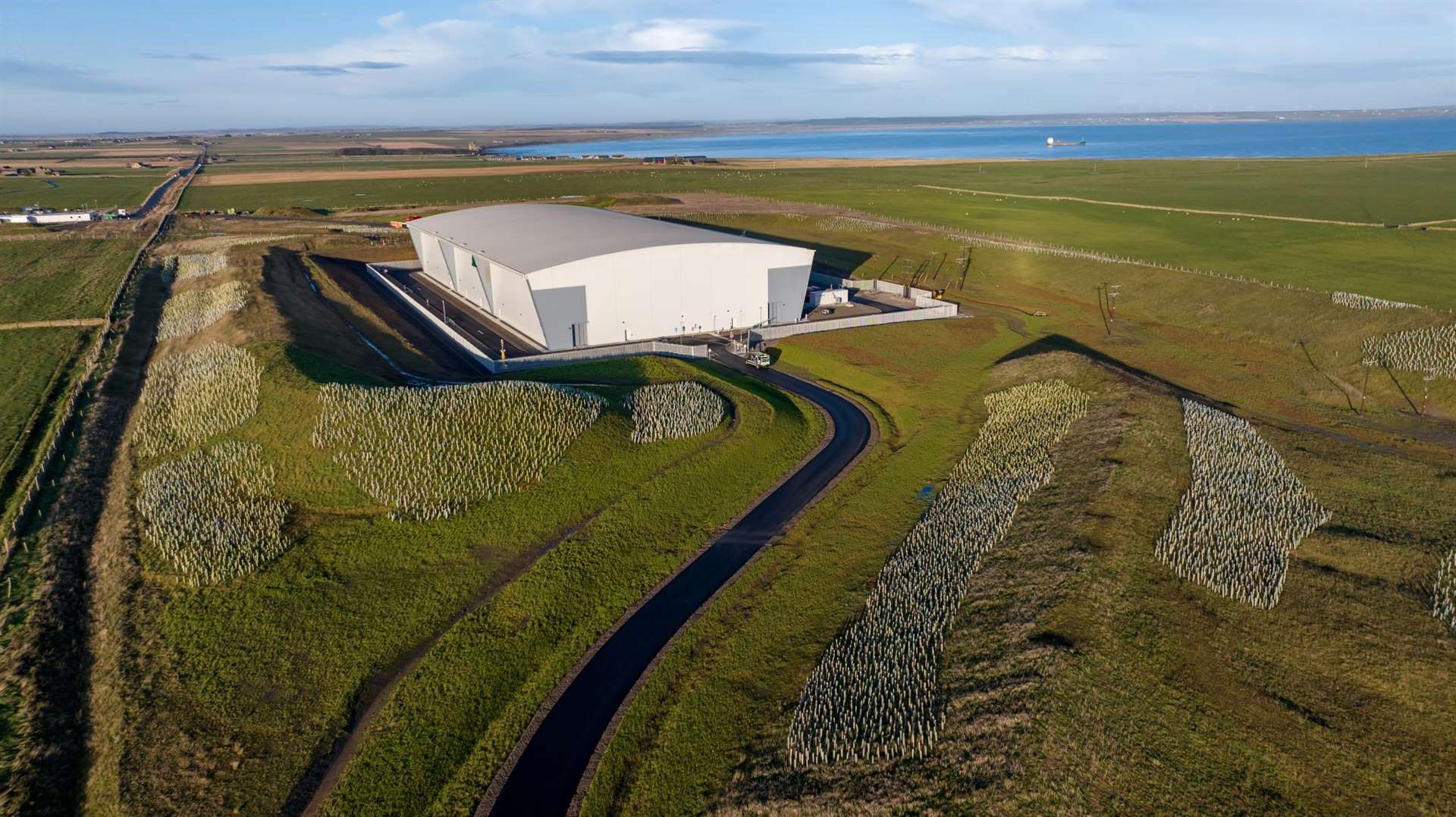The switching station at Noss Head will help connect Shetland to the national grid for the first time