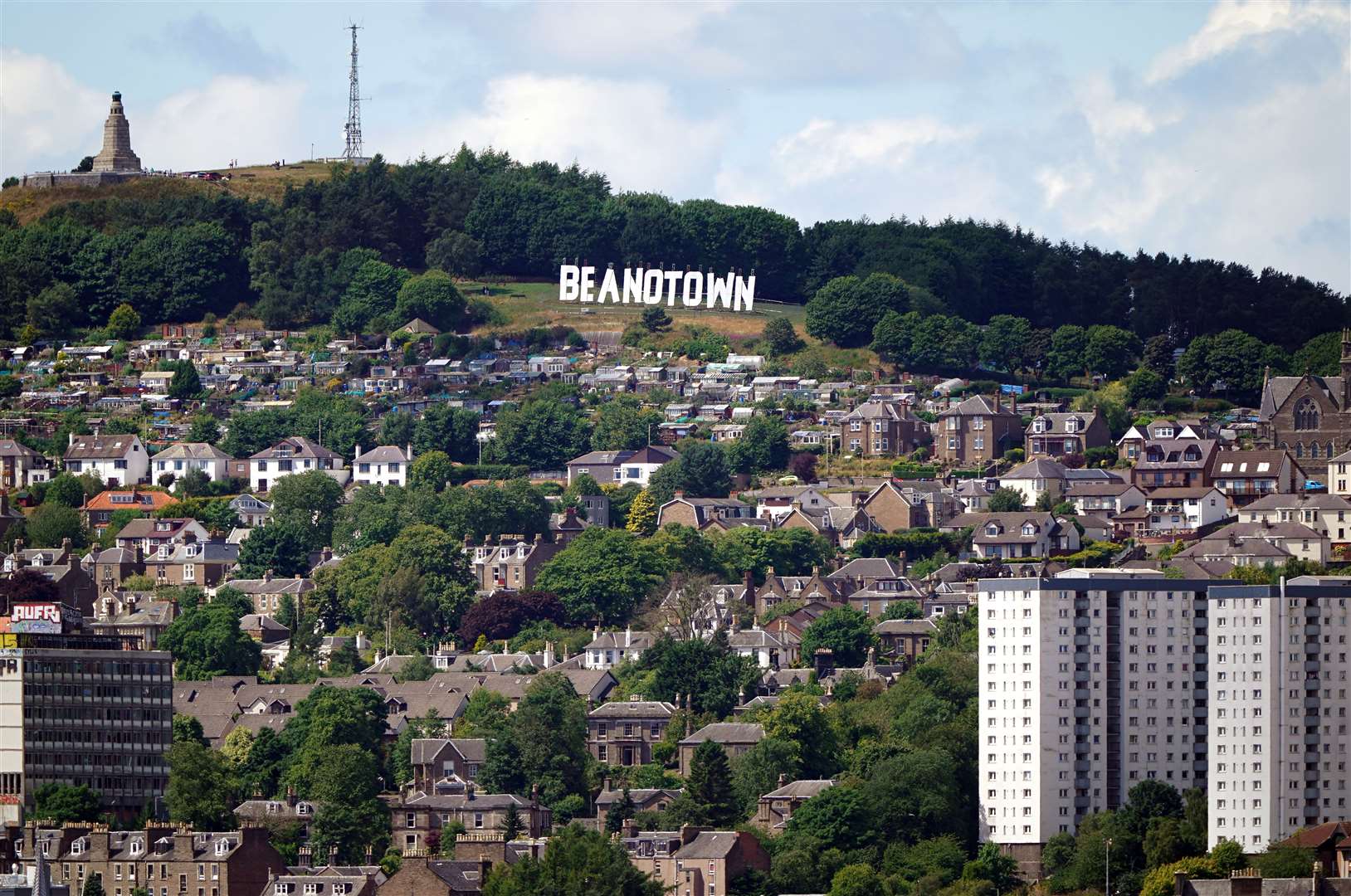 Dundee was renamed Beanotown for the duration of the Dundee Bash Street Festival this summer (Andrew Milligan/PA)