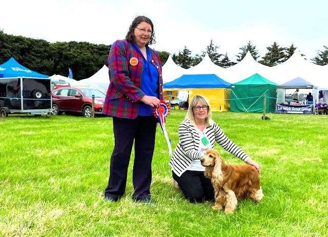 Best Veteran in Show - Jennifer Cowie and her Cocker Spaniel. Picture supplied