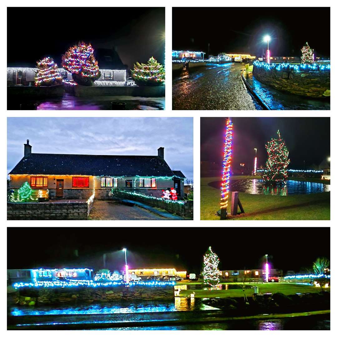 The Christmas lights at Thrumster were highlighted by one resident as being a particularly 'wonderful display' this year. Octavia Griffiths sent in several pictures which make up this collage.