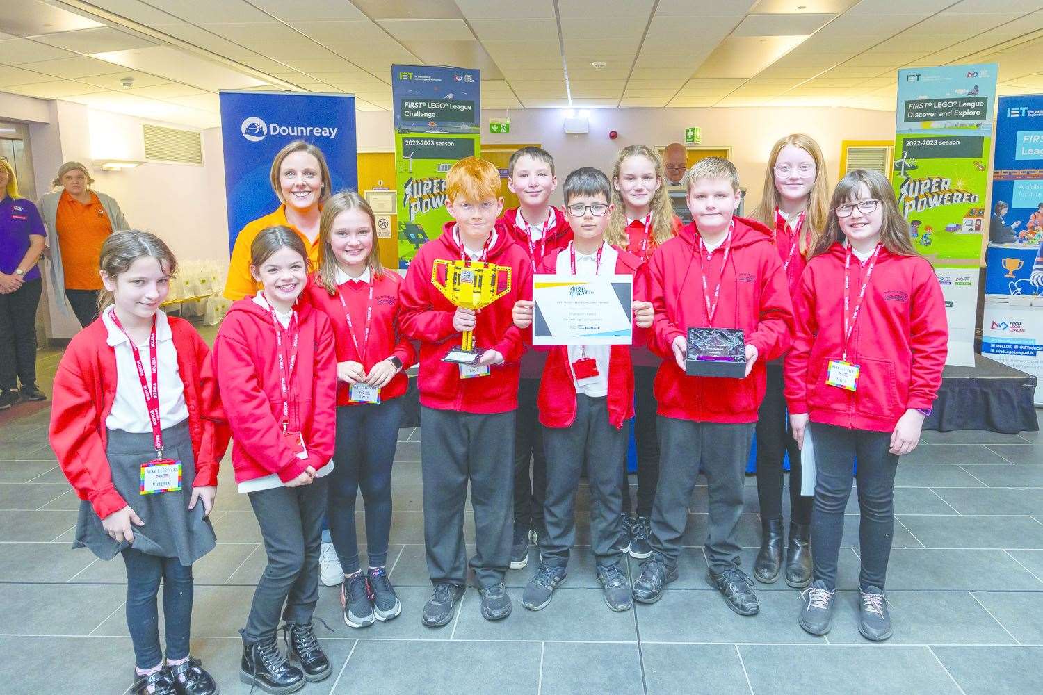 The Reay Legoteers won the Champions Award at the First Lego League Challenge North Highland Tournament.