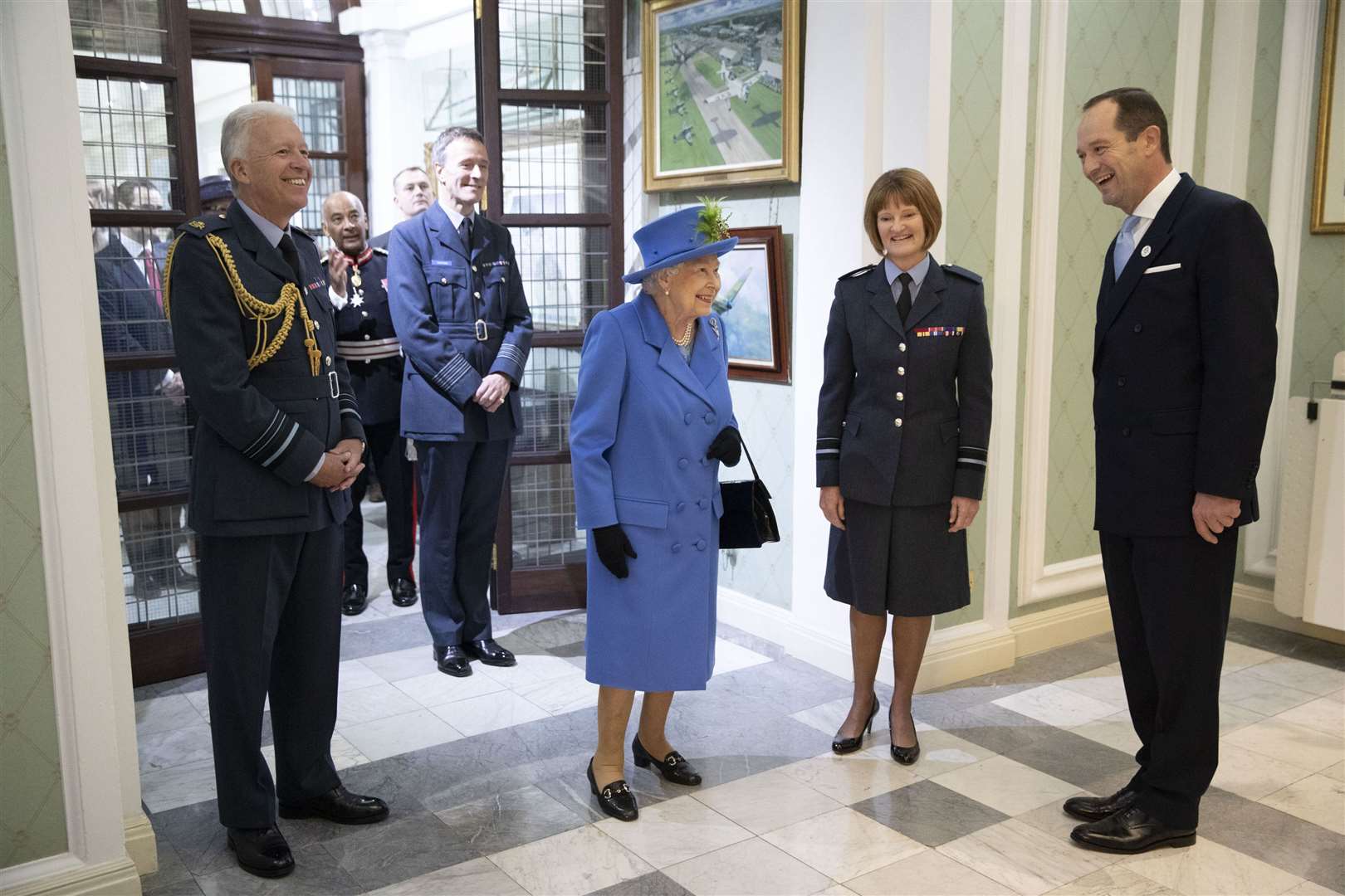 Queen Elizabeth’s 2018 visit to the RAF Club was featured in Charles festive address (Heathcliff O’Malley/Daily Telegraph/PA)