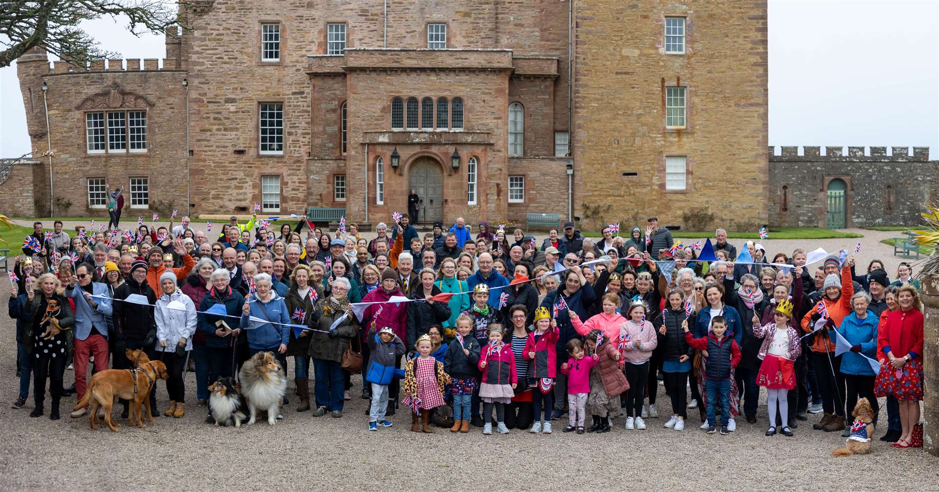 The original coronation picture was recreated at the Castle of Mey at the weekend