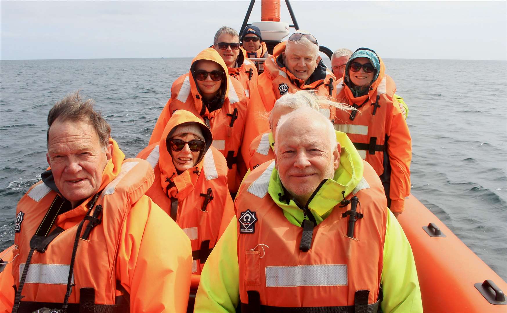 Family members on the Caithness Seacoast RIB in Wick Bay. Picture: Alan Hendry