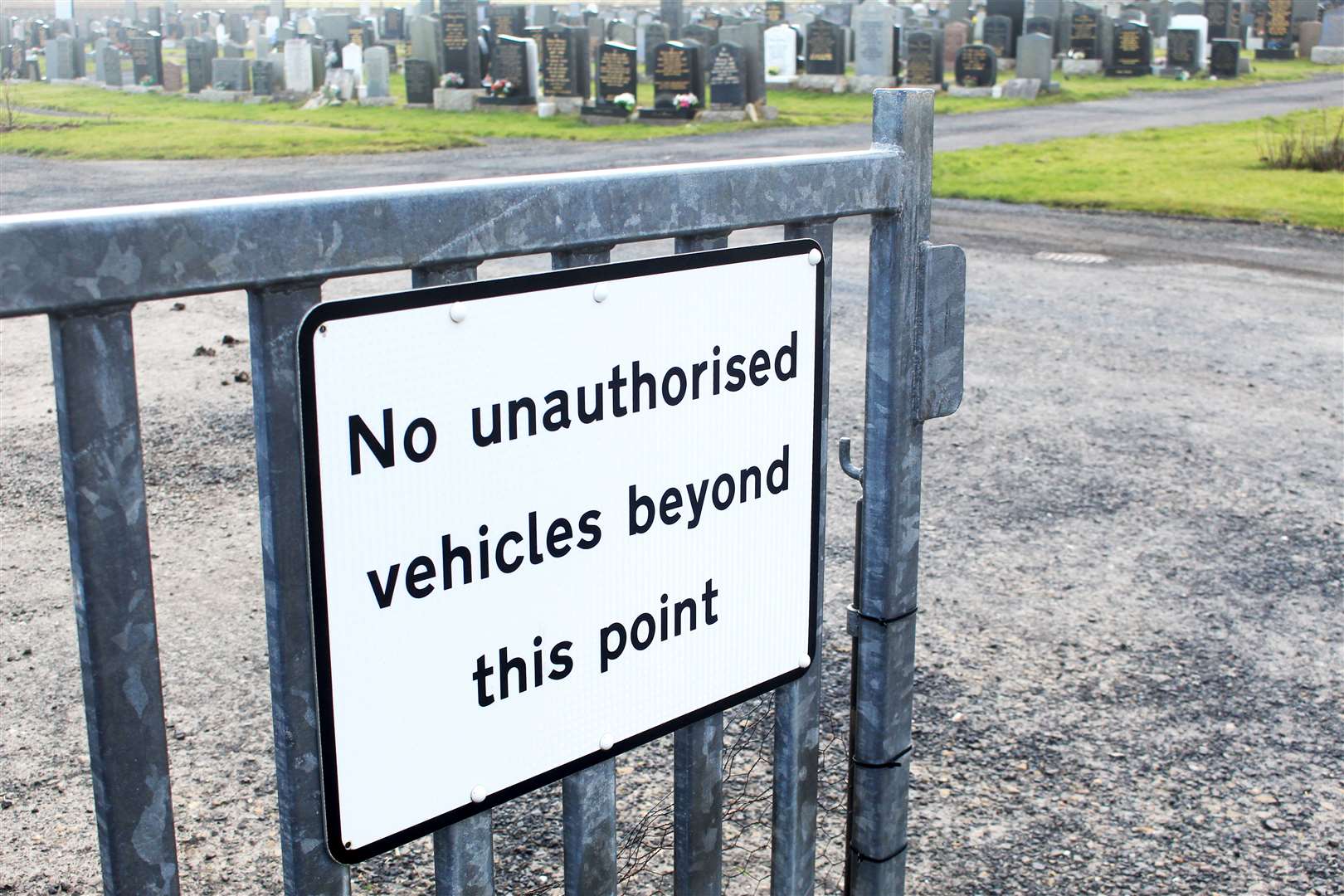 Cars have caused damage at Wick cemetery, according to Councillor Raymond Bremner.