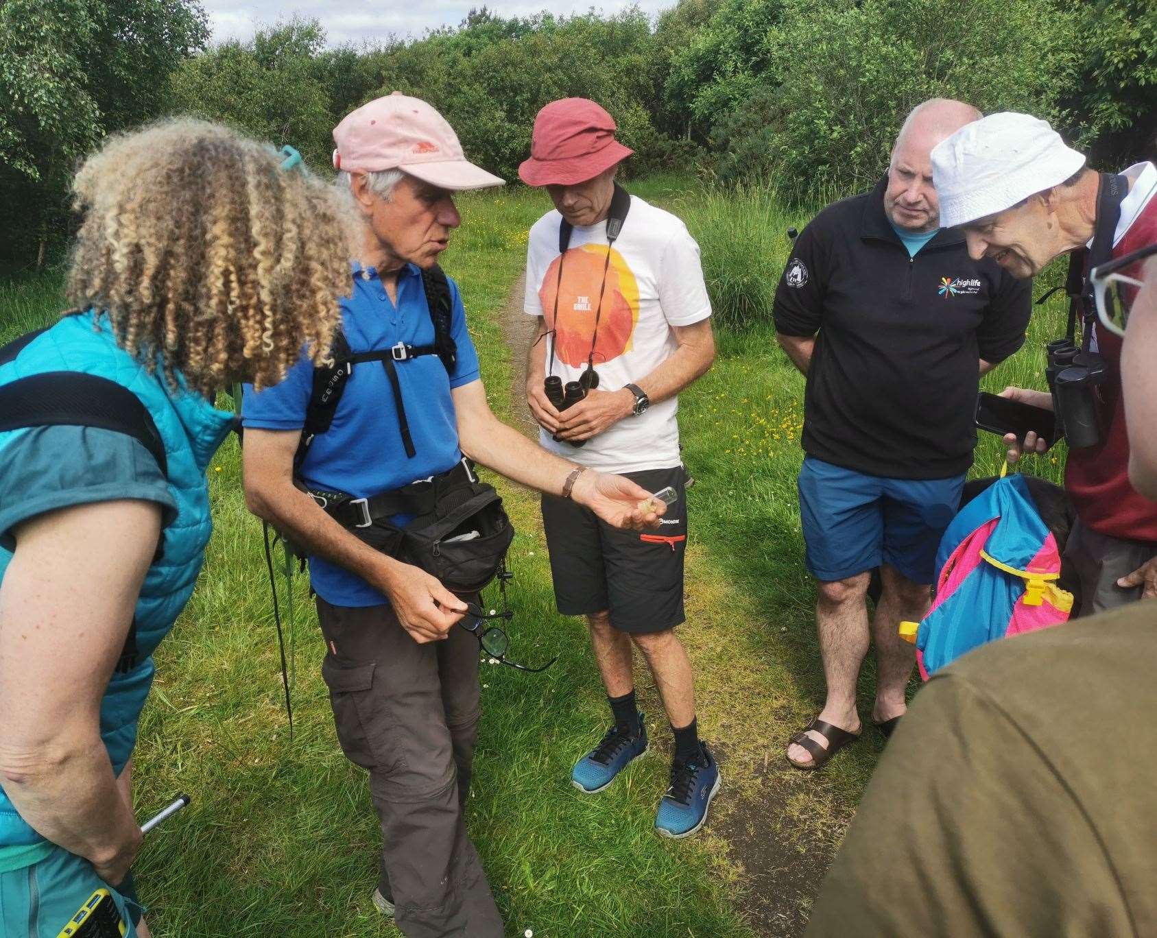 Volunteers counting butterflies. Picture by: Tracy Munro.