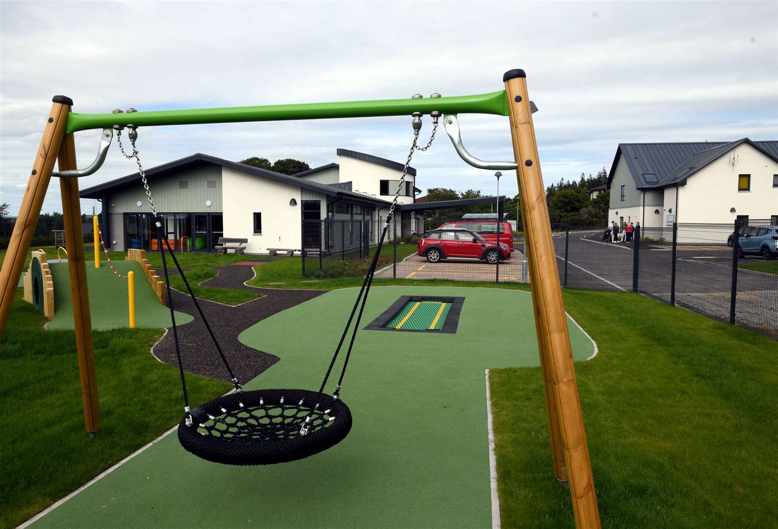 The centre's facilities include a play area.