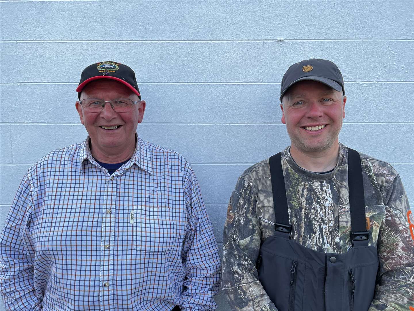 George Robertson (left) topped the scales at the All-Night competition, while James Simpson hooked the best fish.
