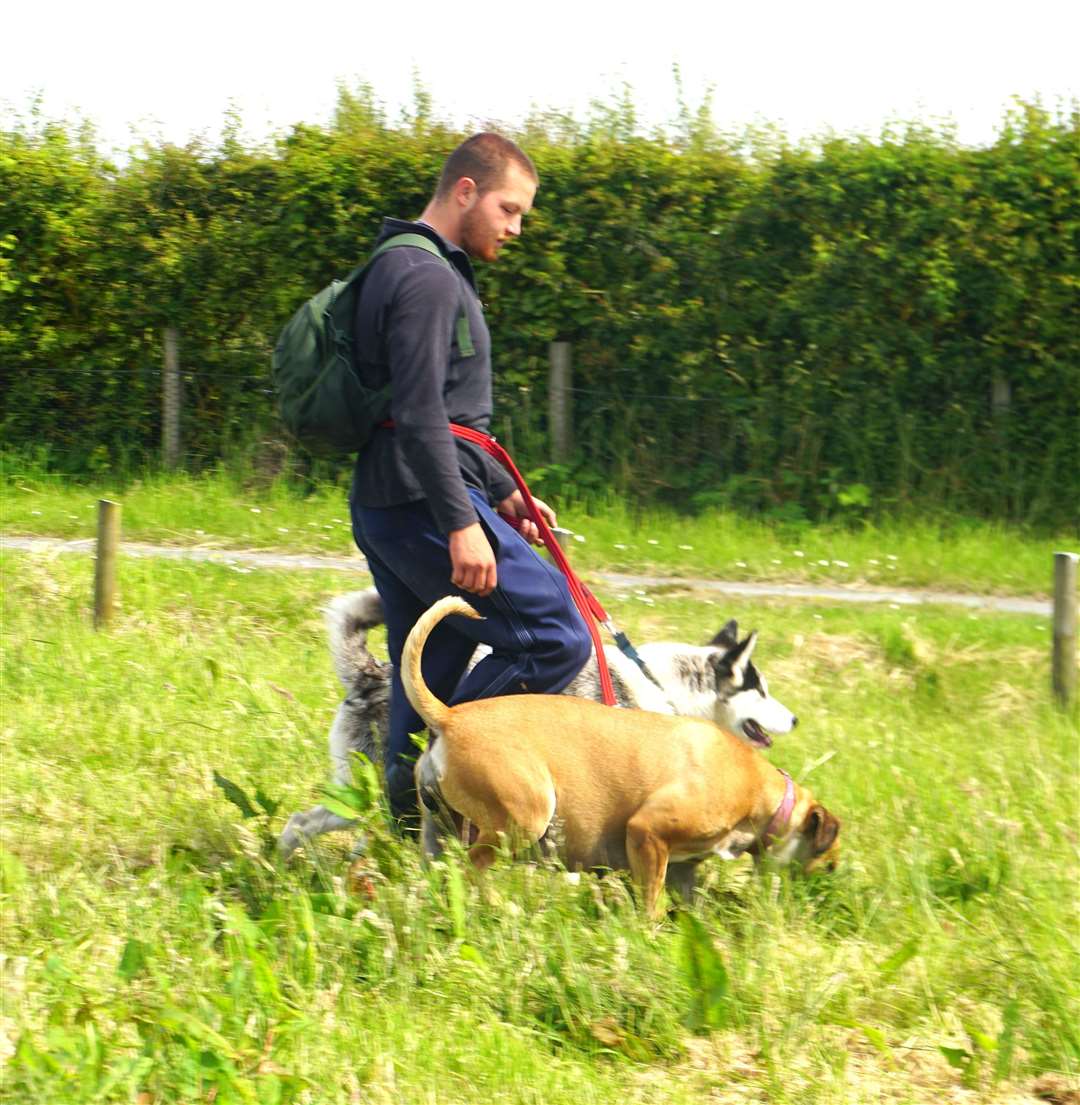'The Walking Pleb' has featured in news articles in The Inverness Courier and the BBC's online website. Picture: DGS