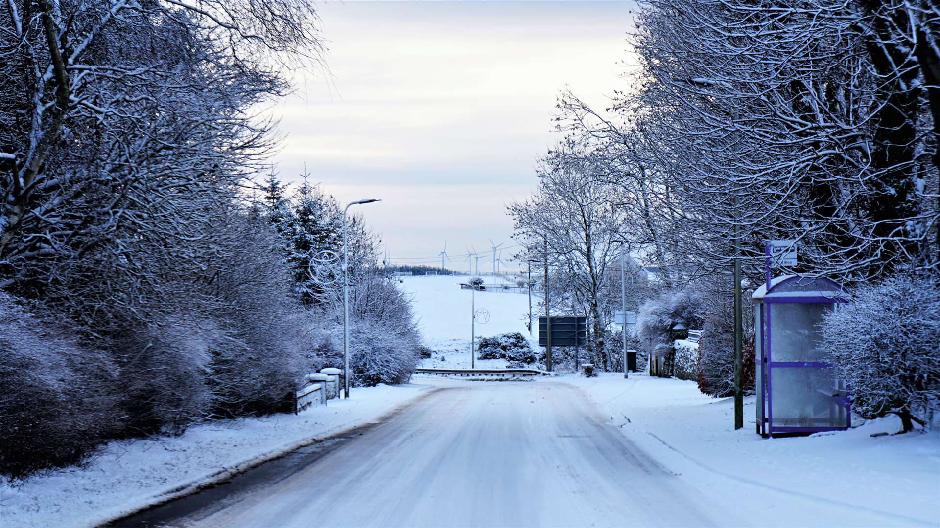 A882 road through Watten this afternoon. Picture: DGS