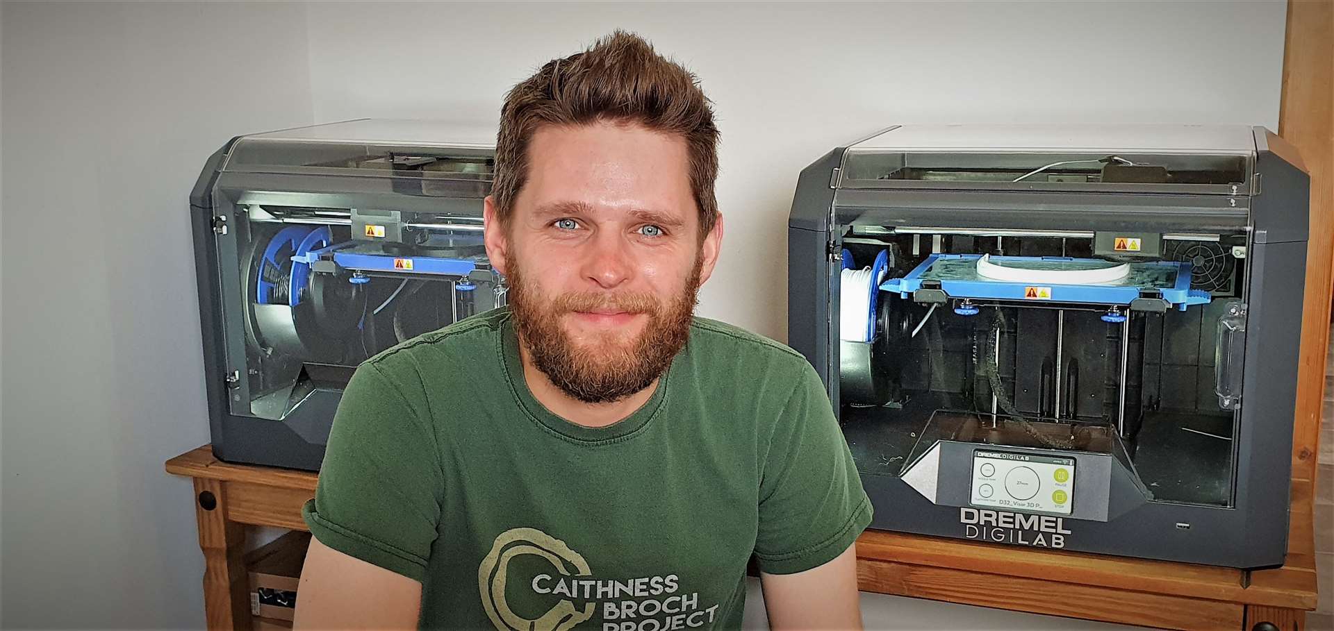 Chris Aitken has been leading the Caithness 3D printing team.