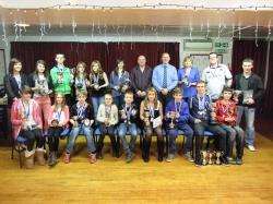 The prizewinners at Caithness Amateur Athletics Club with the silverware they picked up at the club’s end-of-year awards night.