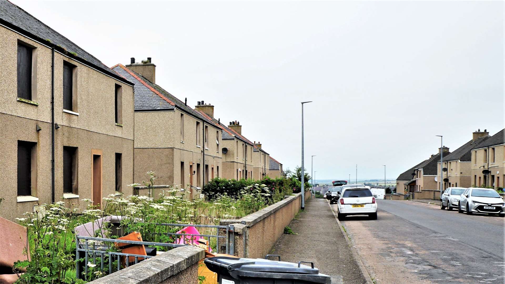 Council tenants at Kennedy Terrace in Wick may benefit from the funding. Picture: DGS