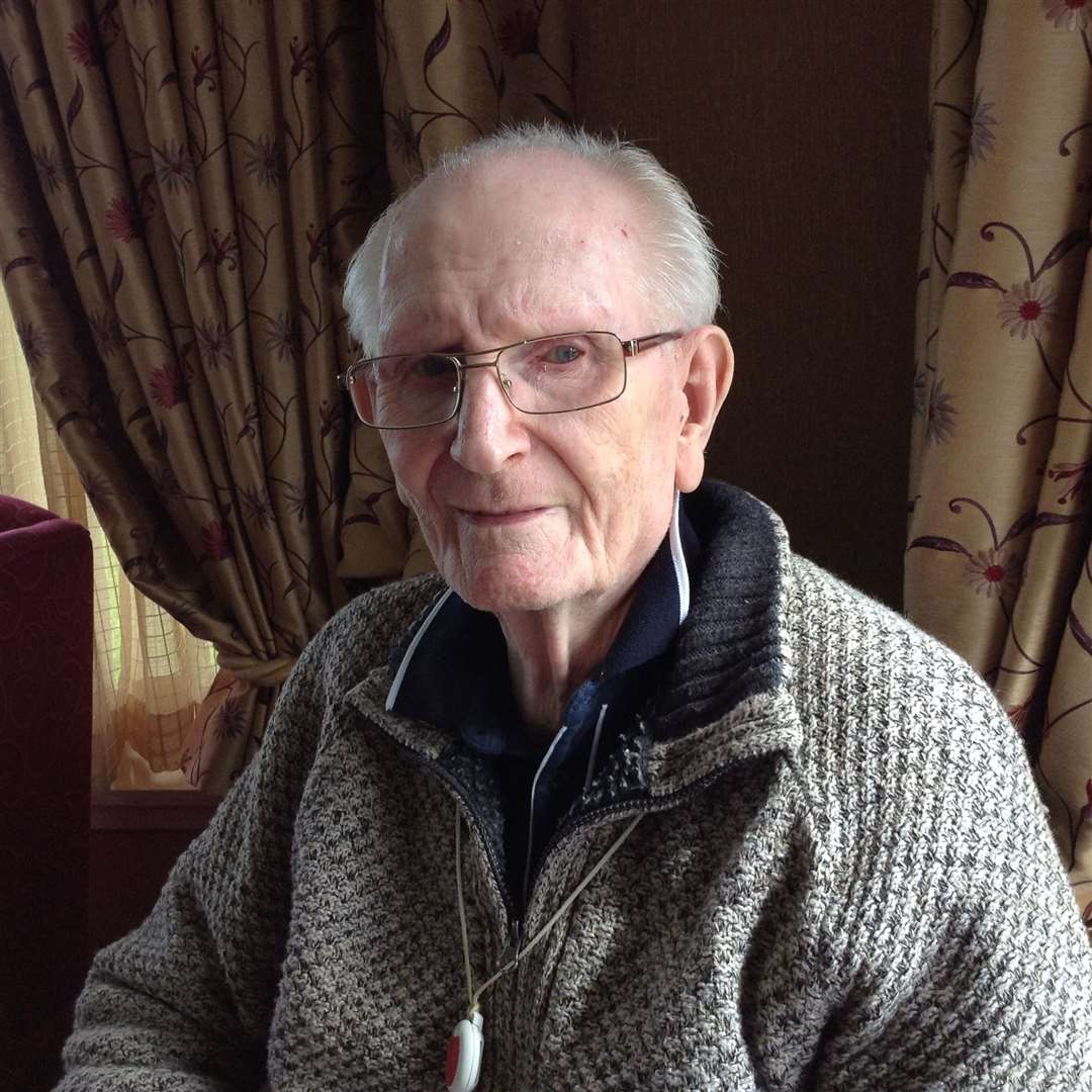 David Bruce wrote the memoir while he was a resident in Pulteney House care home in Wick. Pic: Wick Voices.