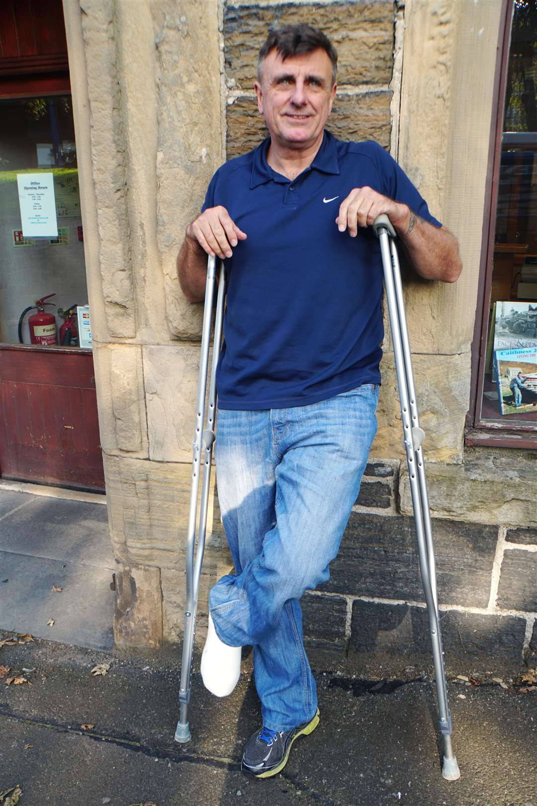 A recent motorbike accident means that Ronnie might lose the big toe of his left foot. He says he may pickle the toe in a barrel of his own rum. Picture: DGS