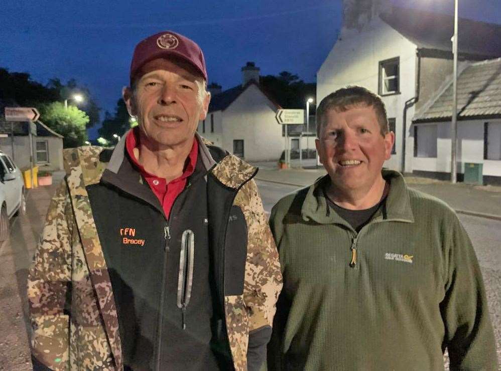 Toby Bracey, the winner (left), and Alex Donald who had the best fish of the evening.