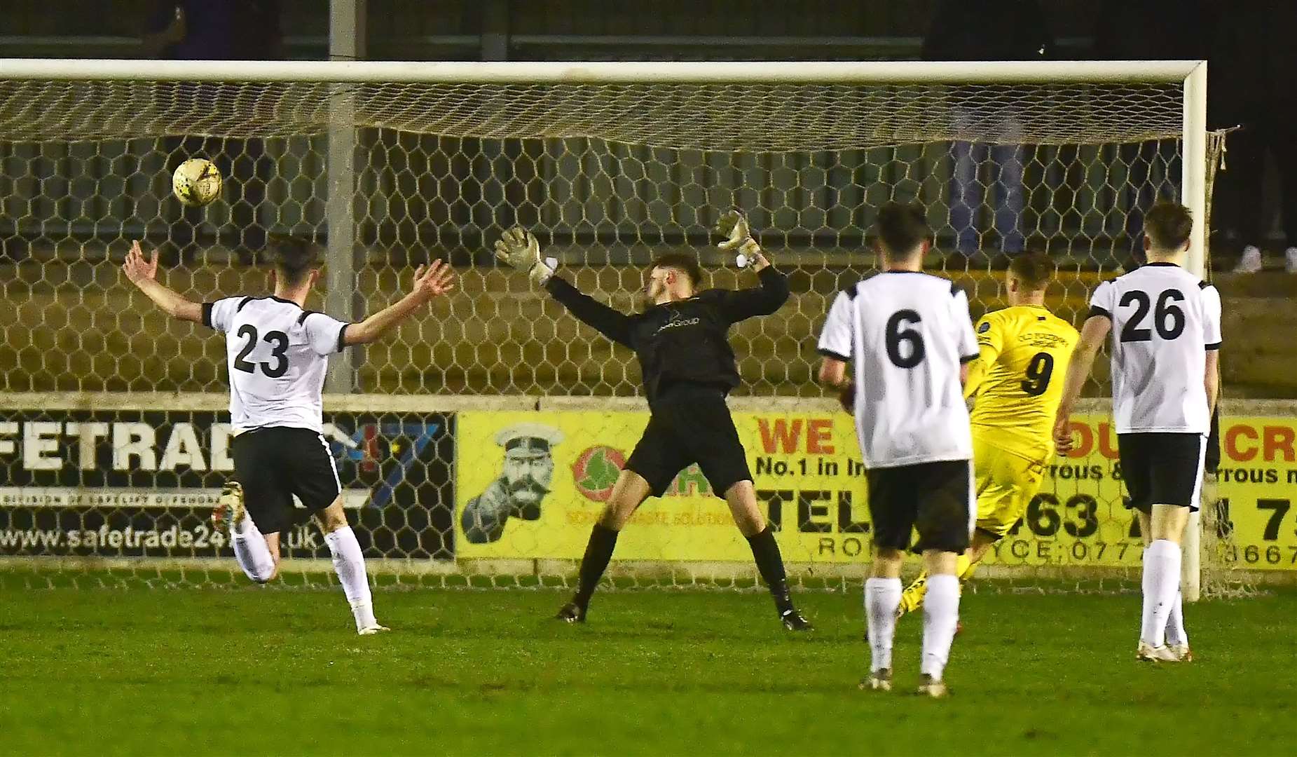 Steven Anderson latches onto a through ball and fires it past Clach keeper Daniel Rae for the winning goal. Picture: Mel Roger