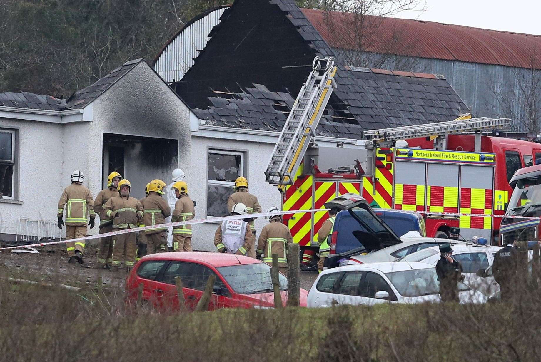 The fire at the house in Derrylin happened on February 27 2018 (Brian Lawless/PA)