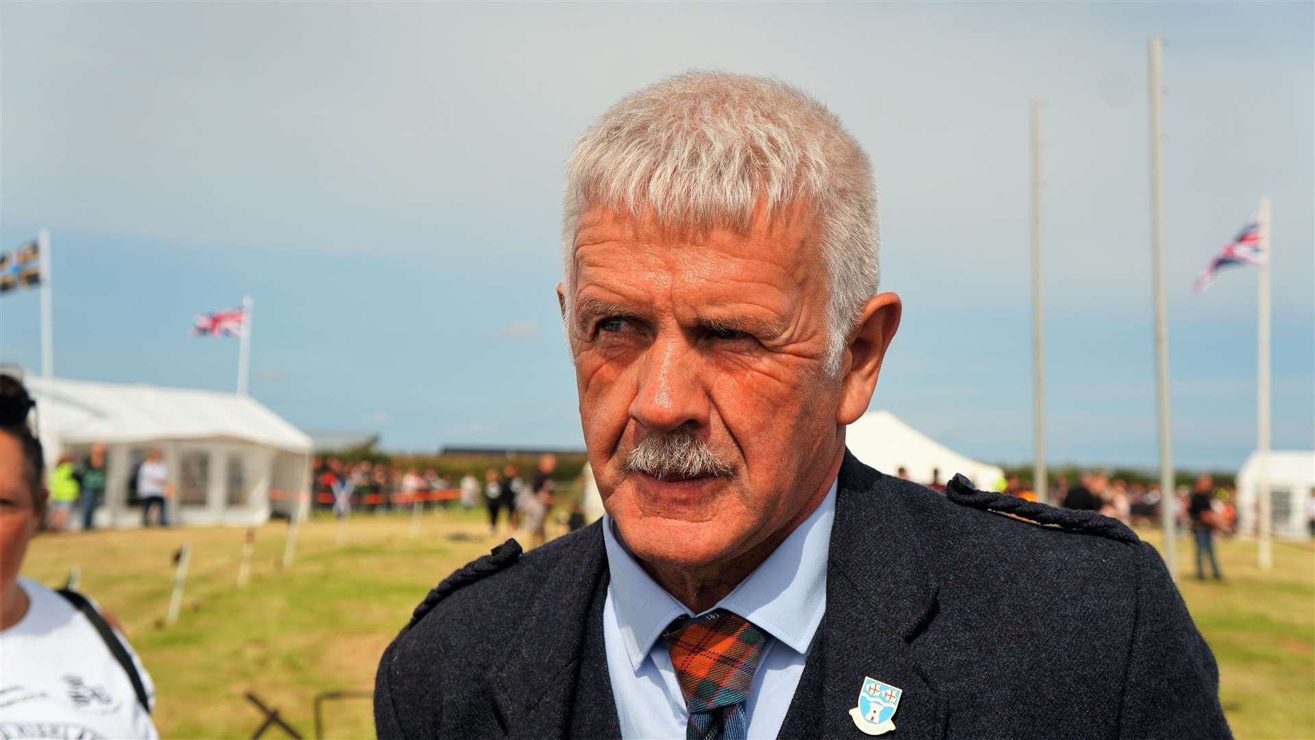 Charlie Murray, president of the Scottish Highland Games Association, was in charge of the events. Picture: DGS