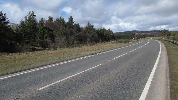 The A9 between Tomatin and Moy.