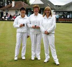 National triple bronze medal winners Jillian Tewnion, Janet Sinclair and Lorna McDermid.