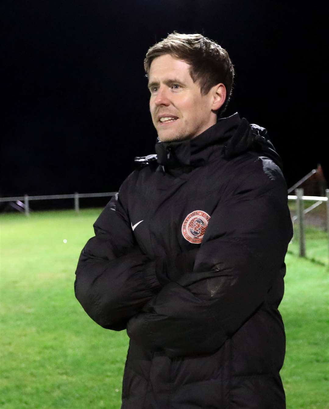 Halkirk United manager Ewan McElroy. Picture: James Gunn