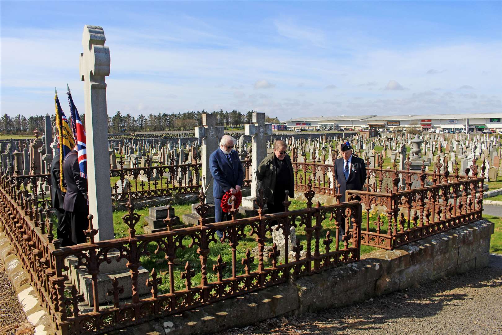 A short service took place at the grave of General Sir Henry Horne of Stirkoke. Picture: Alan Hendry