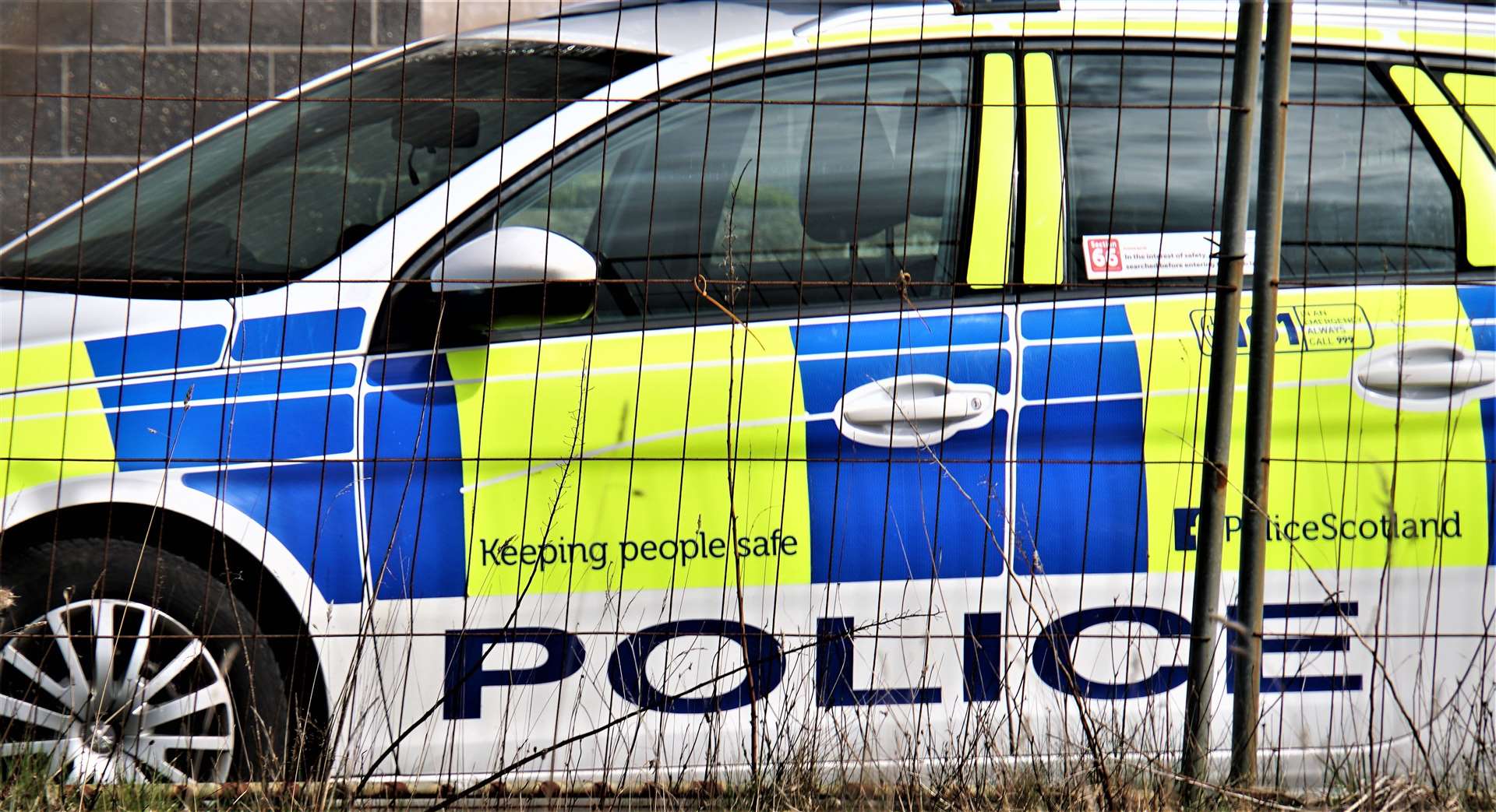 Police car in Wick. Picture: DGS