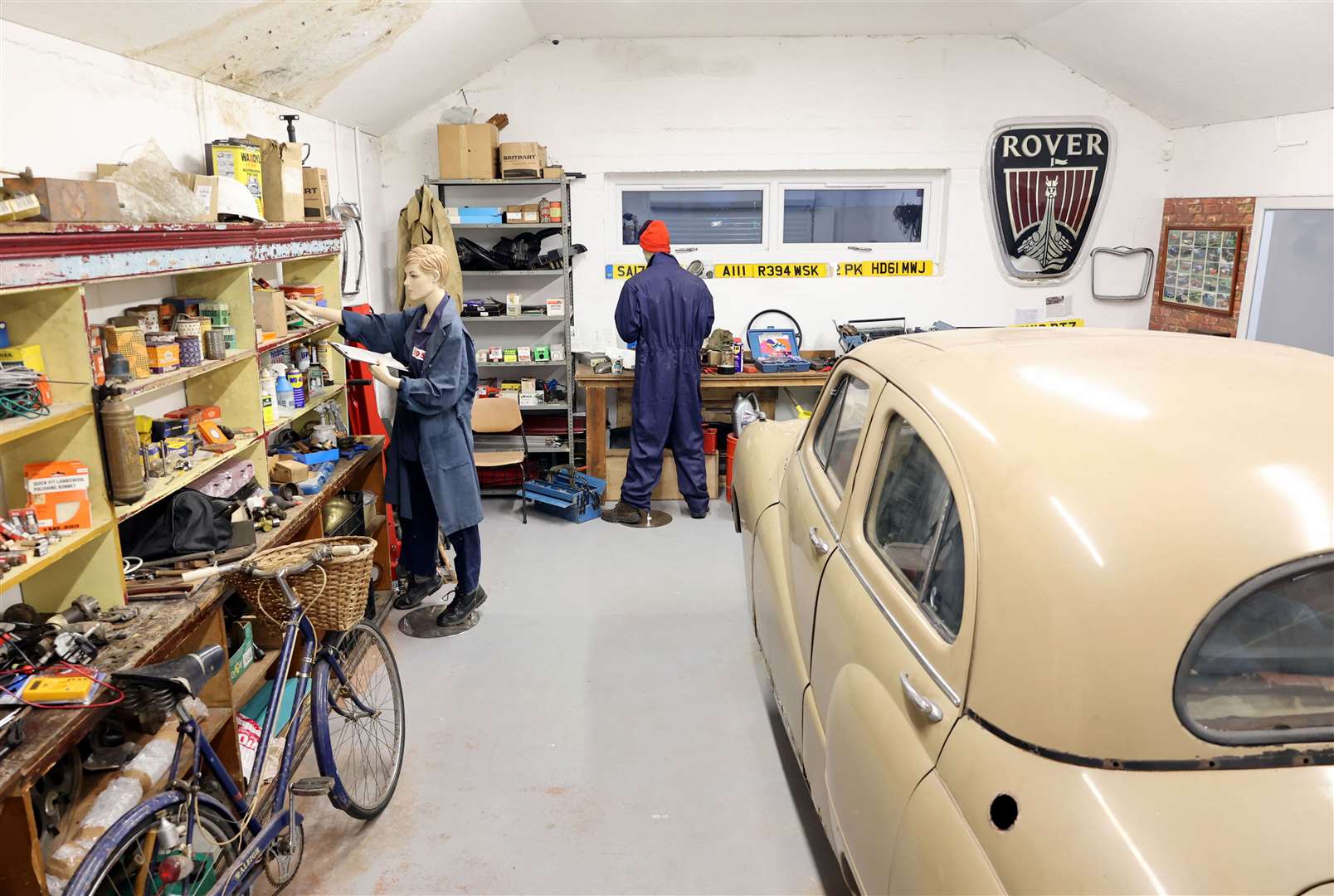 The car workshop within Halkirk Heritage and Vintage Motor Centre. Picture: James Gunn