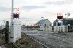 The level crossing on the southern outskirts of Halkirk which was the scene of a treble fatality in September 2009.