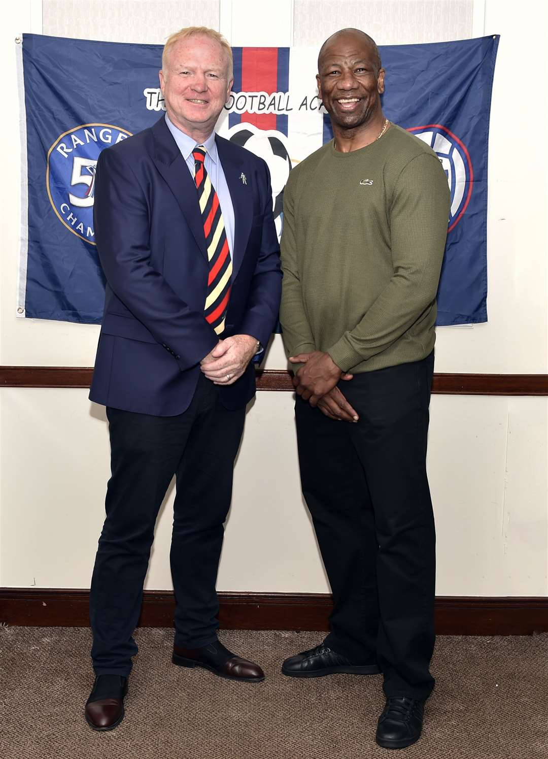 Alex McLeish and Marvin Andrews in Thurso. Picture: Mel Roger