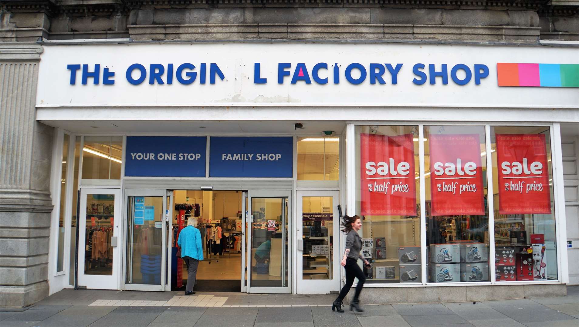 The last day of trading for the Original Factory Shop in Wick several years ago. The building has since lain empty but could the council move help bring it back to life? Picture: DGS