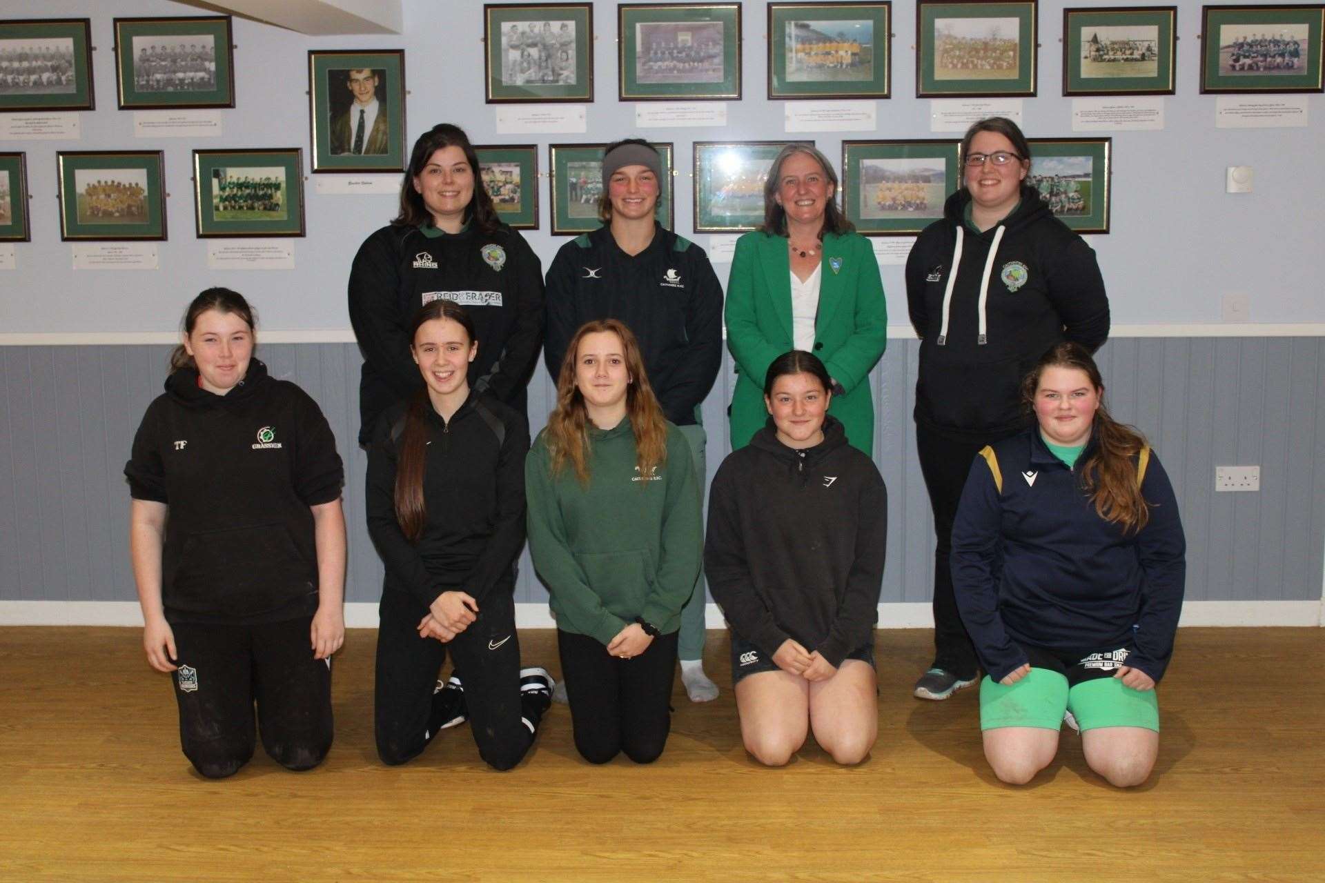 Scottish Government sports minister Maree Todd met with members of Caithness Rugby Club's women's section.