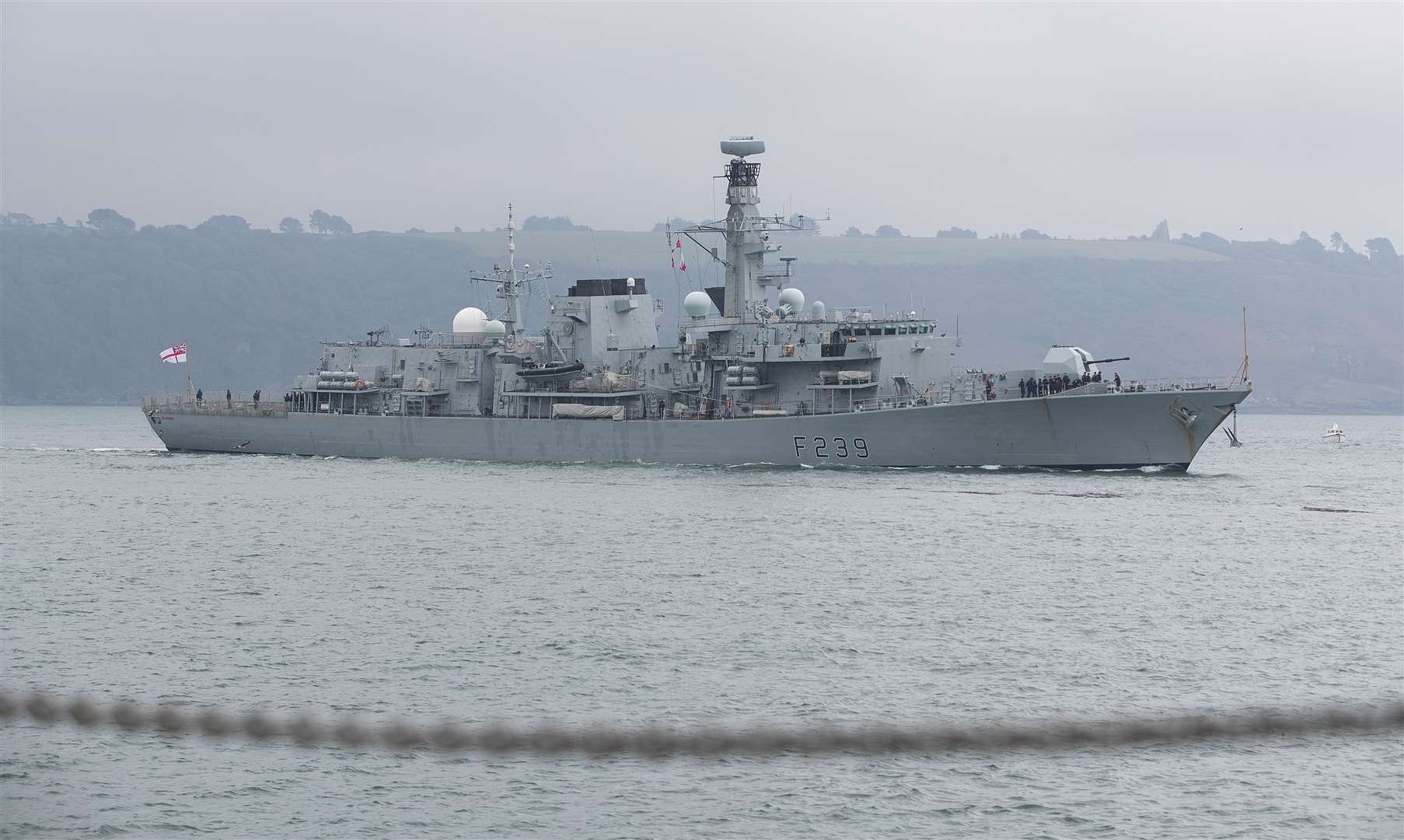 Royal Navy Type 23 frigate HMS Richmond left Plymouth at the beginning of January (Andrew Matthews/PA)