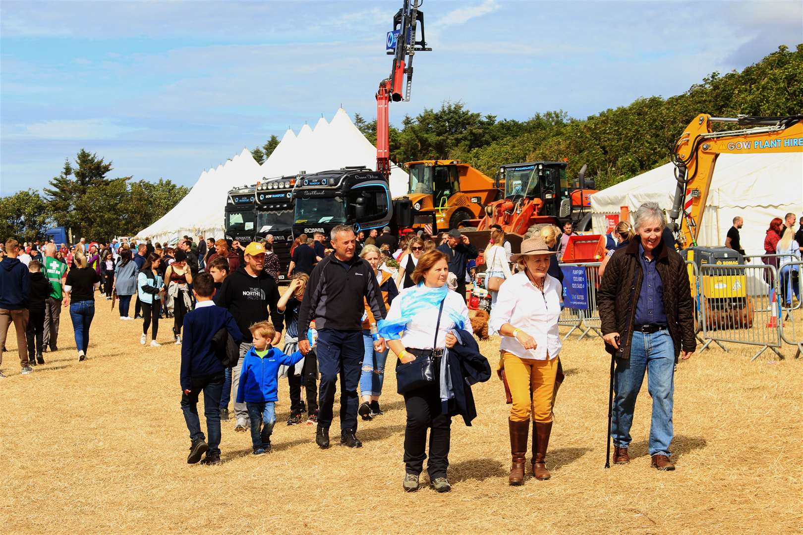 Show-goers enjoying the fine weather on Saturday as the County Show returned for the first time in three years. Picture: Alan Hendry
