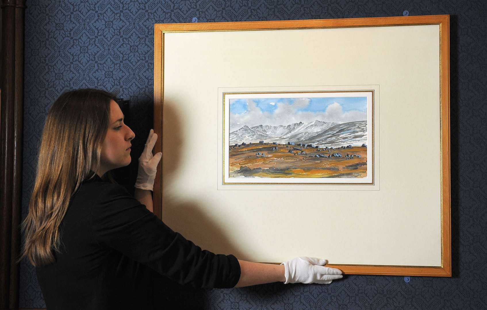 A watercolour painted by Charles in 2012, entitled Lochnagar From The Gelder Cottage (Andrew Matthews/PA)