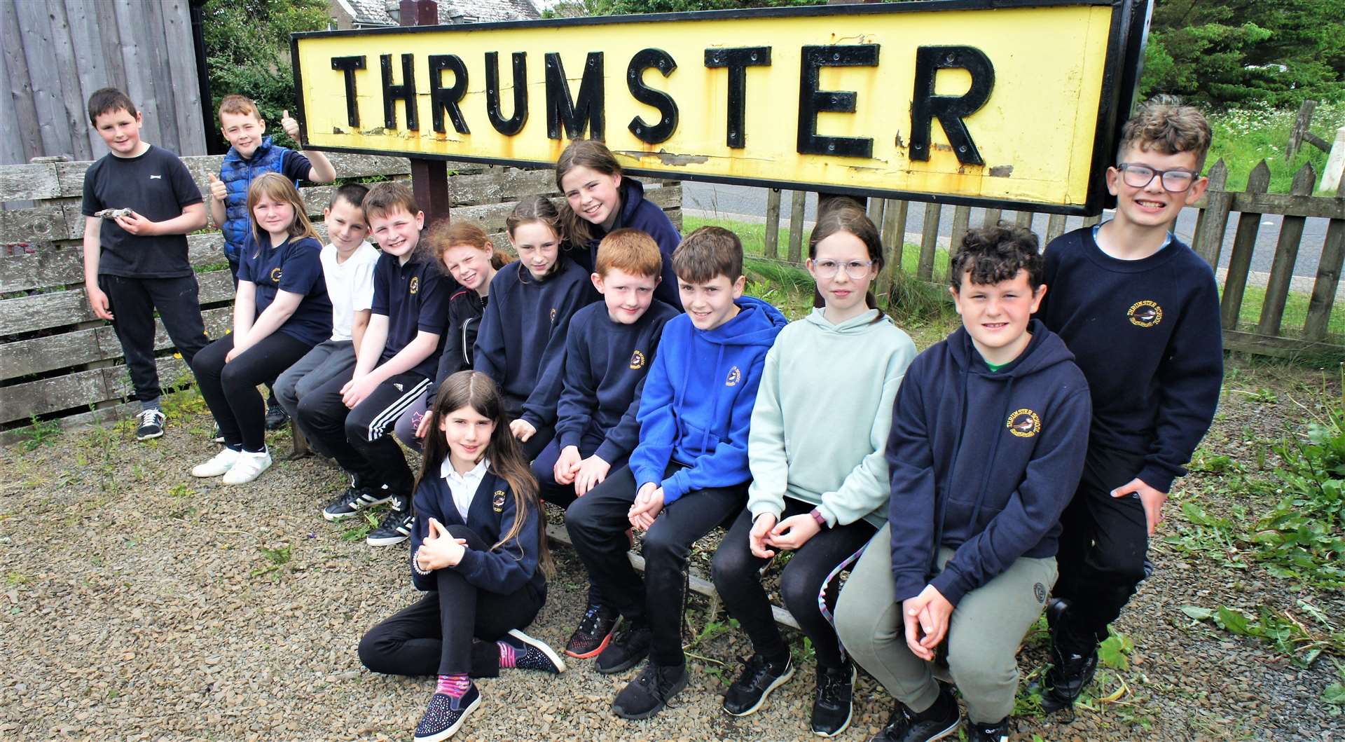 The children were delighted with their day out at Thrumster Railway Station and the community woodland surrounding it. Picture: DGS