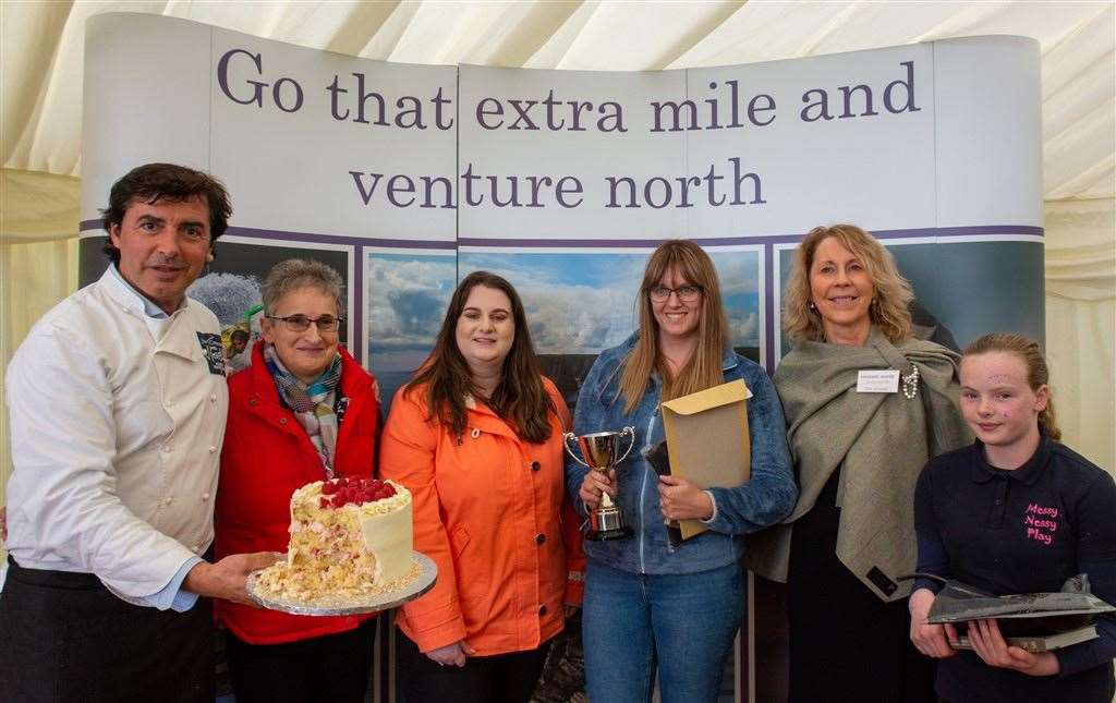 Jean-Christophe Novelli, Trudy Morris, Annie Mills, Jodie Wilson, Ellie Lamont and Katie Carlisle at the Taste North Challenge presentation during last year's Taste North festival at John O'Groats. Taste North will look at how it can reduce the consumption of single-use items. Picture: Marcus Mennie
