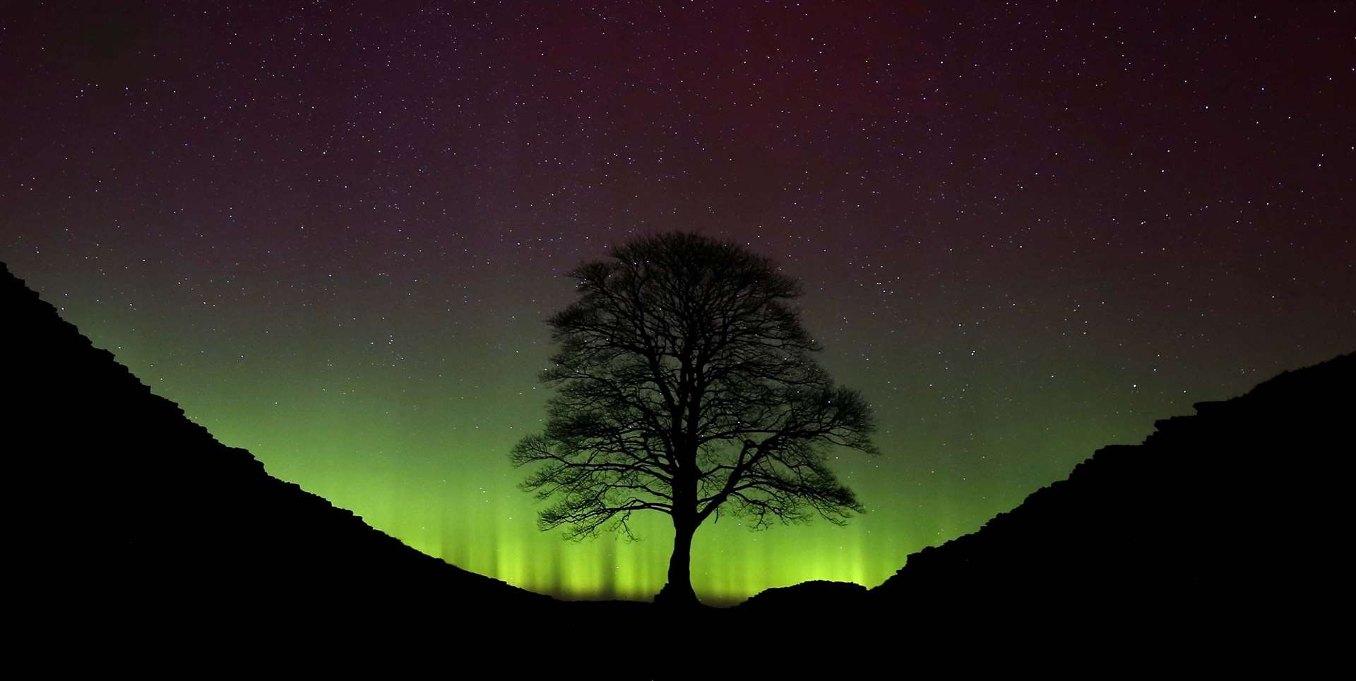The Northern Lights work their magic (Owen Humphreys/PA)