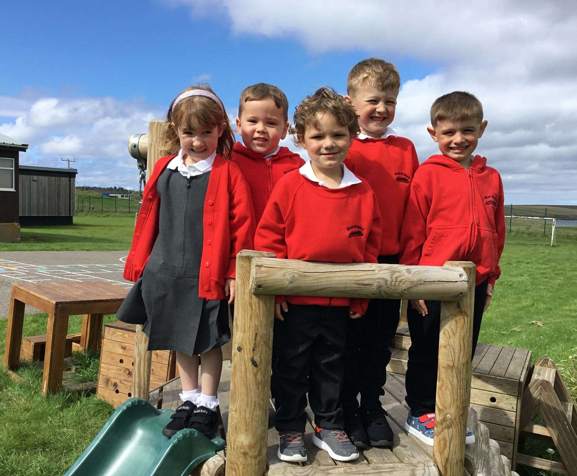 The new P1s at Reay Primary this term.