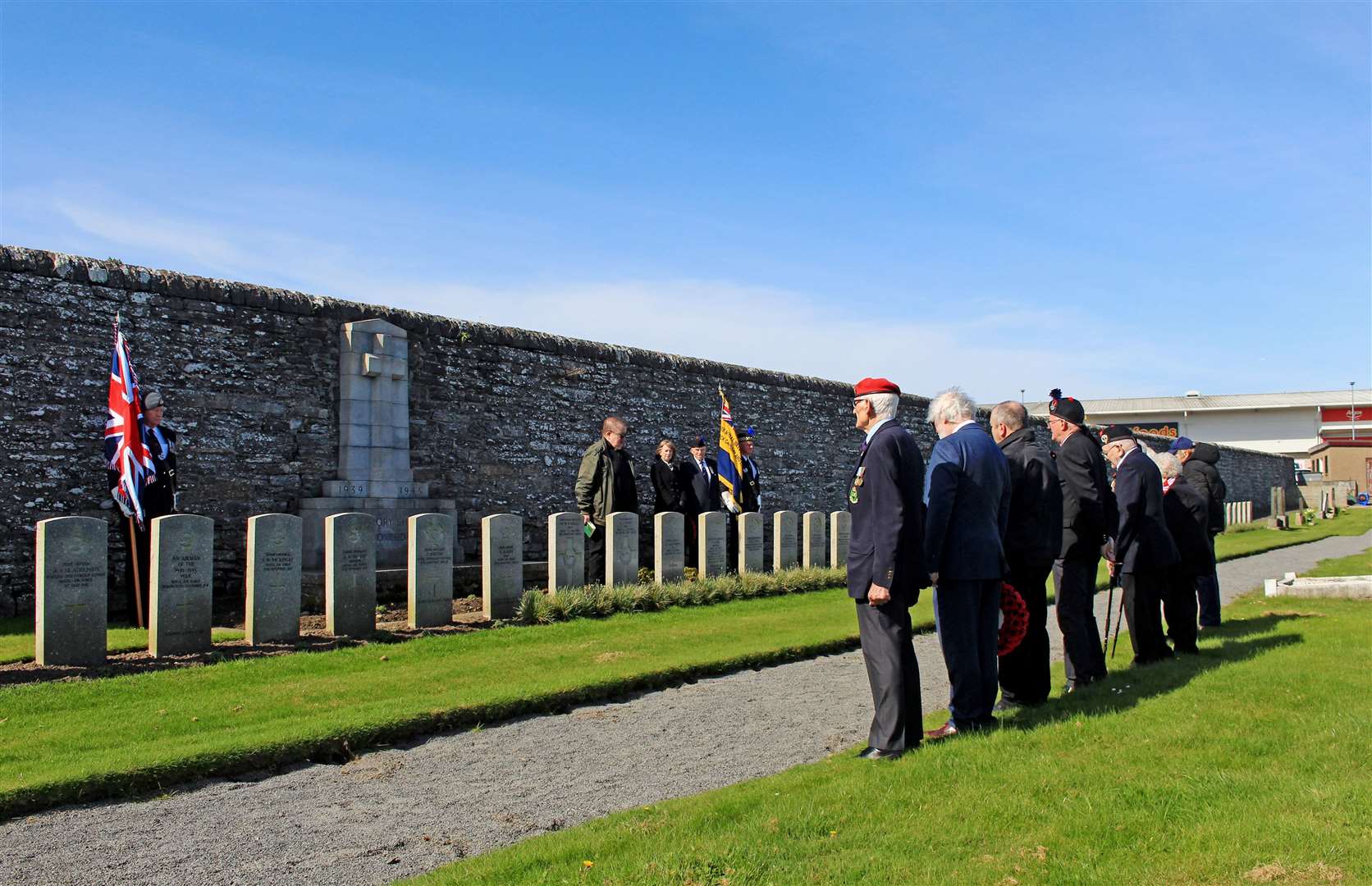A minute’s silence was observed at the Anzac Day commemoration in Wick. Picture: Alan Hendry