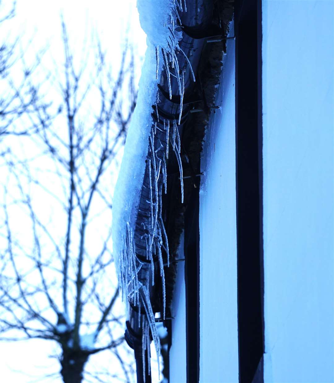 Large icicles hanging from a house in Watten. Picture: DGS