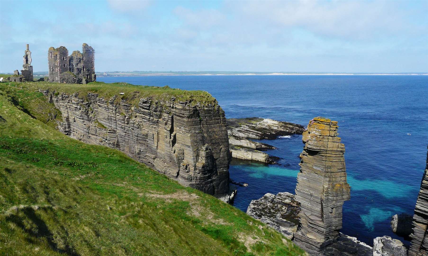 Castle Sinclair Girnigoe, near Wick, is a popular site for North Coast 500 tourists. Picture: Alan Hendry